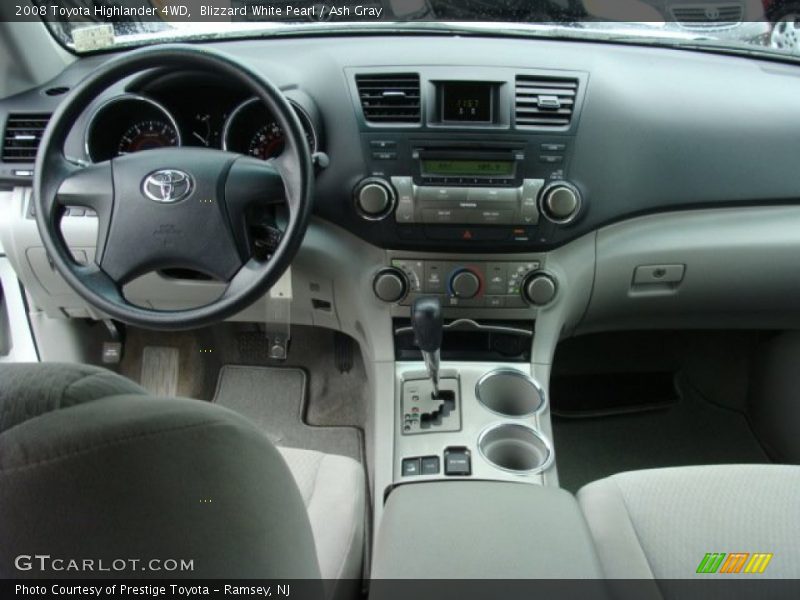 Blizzard White Pearl / Ash Gray 2008 Toyota Highlander 4WD