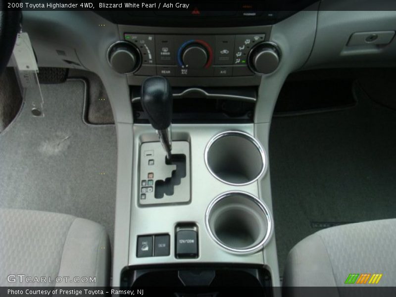 Blizzard White Pearl / Ash Gray 2008 Toyota Highlander 4WD