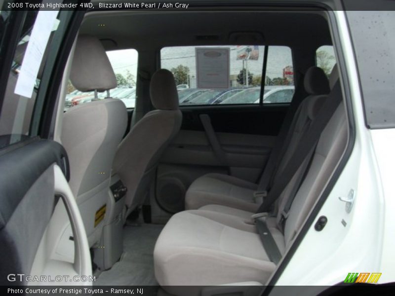 Blizzard White Pearl / Ash Gray 2008 Toyota Highlander 4WD