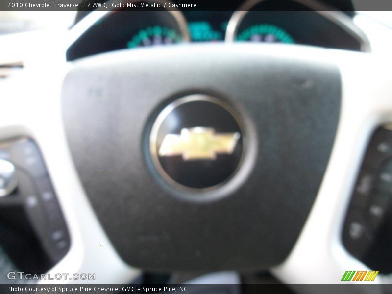 Gold Mist Metallic / Cashmere 2010 Chevrolet Traverse LTZ AWD
