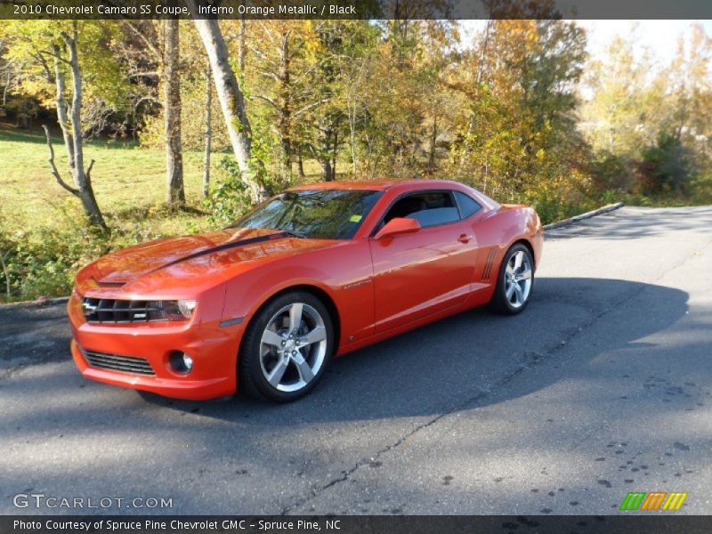 Inferno Orange Metallic / Black 2010 Chevrolet Camaro SS Coupe