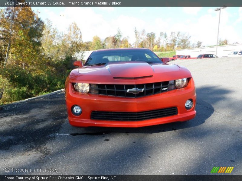 Inferno Orange Metallic / Black 2010 Chevrolet Camaro SS Coupe