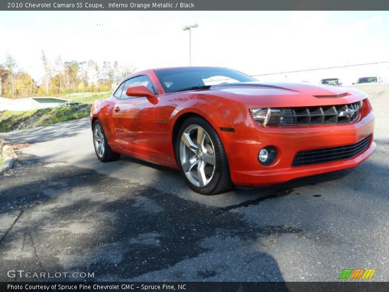 Inferno Orange Metallic / Black 2010 Chevrolet Camaro SS Coupe