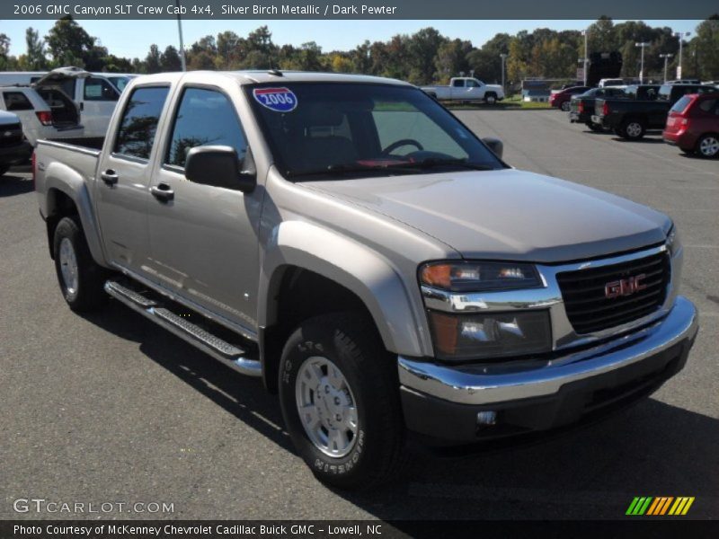 Silver Birch Metallic / Dark Pewter 2006 GMC Canyon SLT Crew Cab 4x4