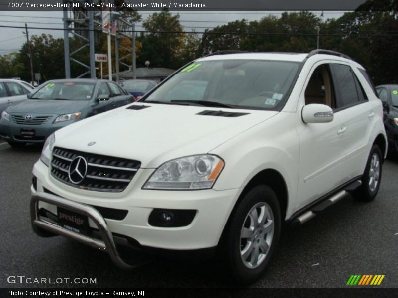 Alabaster White / Macadamia 2007 Mercedes-Benz ML 350 4Matic