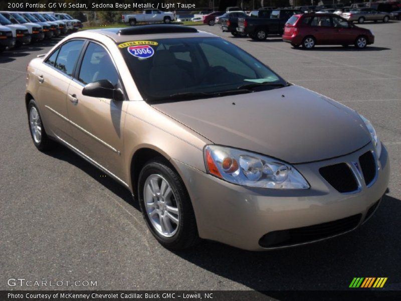 Sedona Beige Metallic / Light Taupe 2006 Pontiac G6 V6 Sedan