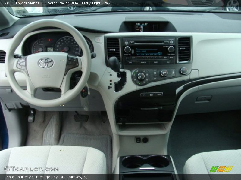 South Pacific Blue Pearl / Light Gray 2011 Toyota Sienna LE