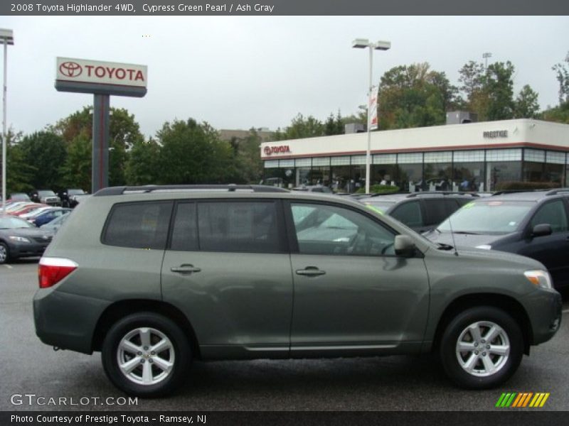 Cypress Green Pearl / Ash Gray 2008 Toyota Highlander 4WD
