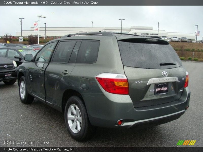 Cypress Green Pearl / Ash Gray 2008 Toyota Highlander 4WD