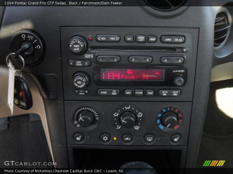 Black / Parchment/Dark Pewter 2004 Pontiac Grand Prix GTP Sedan