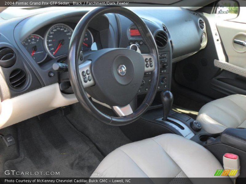 Black / Parchment/Dark Pewter 2004 Pontiac Grand Prix GTP Sedan