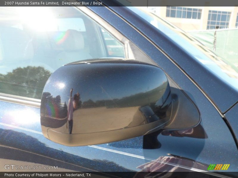 Deepwater Blue / Beige 2007 Hyundai Santa Fe Limited