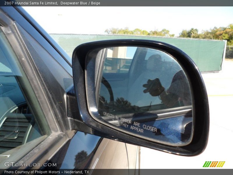 Deepwater Blue / Beige 2007 Hyundai Santa Fe Limited