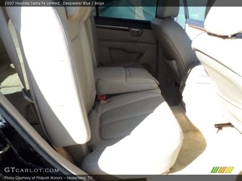 Deepwater Blue / Beige 2007 Hyundai Santa Fe Limited