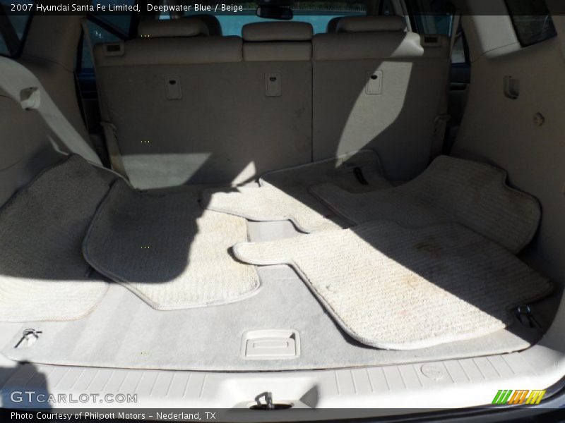 Deepwater Blue / Beige 2007 Hyundai Santa Fe Limited