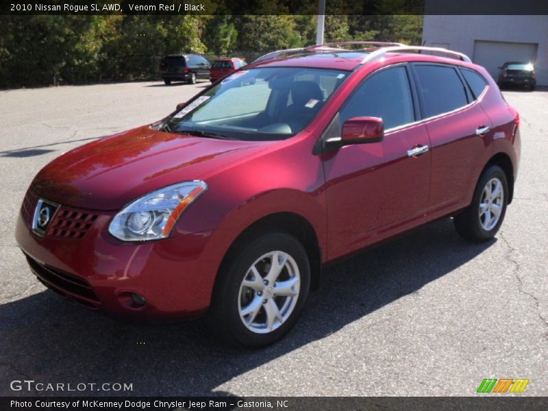 Venom Red / Black 2010 Nissan Rogue SL AWD
