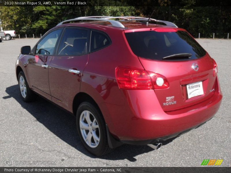 Venom Red / Black 2010 Nissan Rogue SL AWD