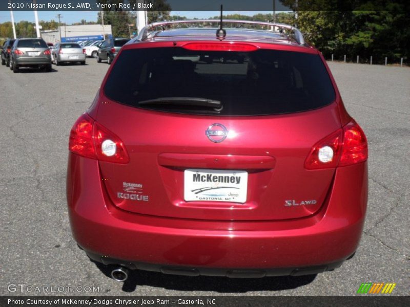 Venom Red / Black 2010 Nissan Rogue SL AWD