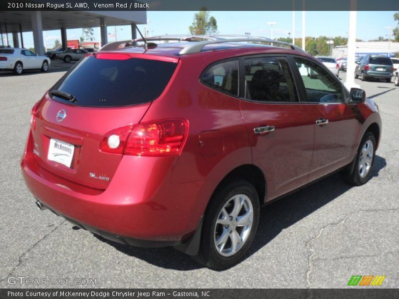 Venom Red / Black 2010 Nissan Rogue SL AWD