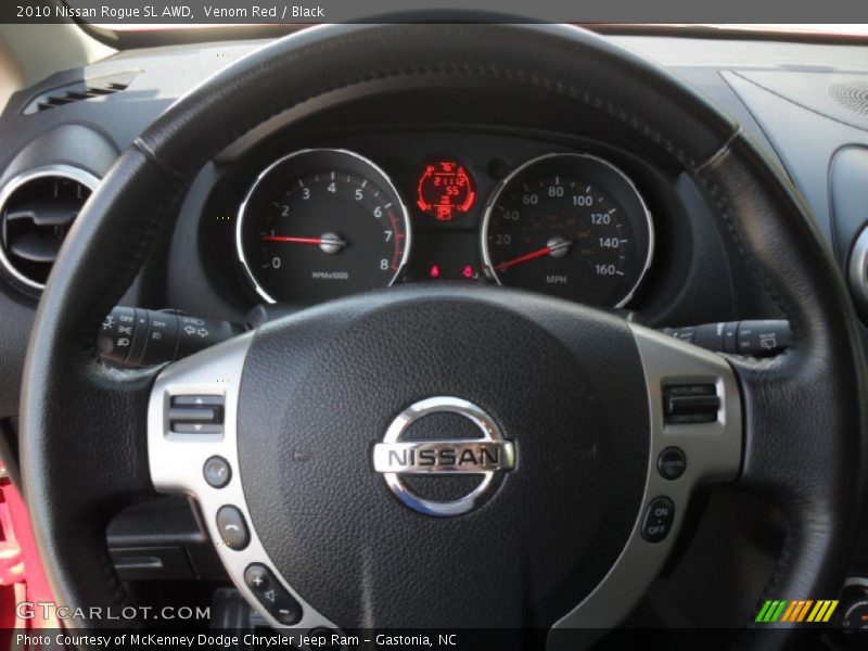 Venom Red / Black 2010 Nissan Rogue SL AWD