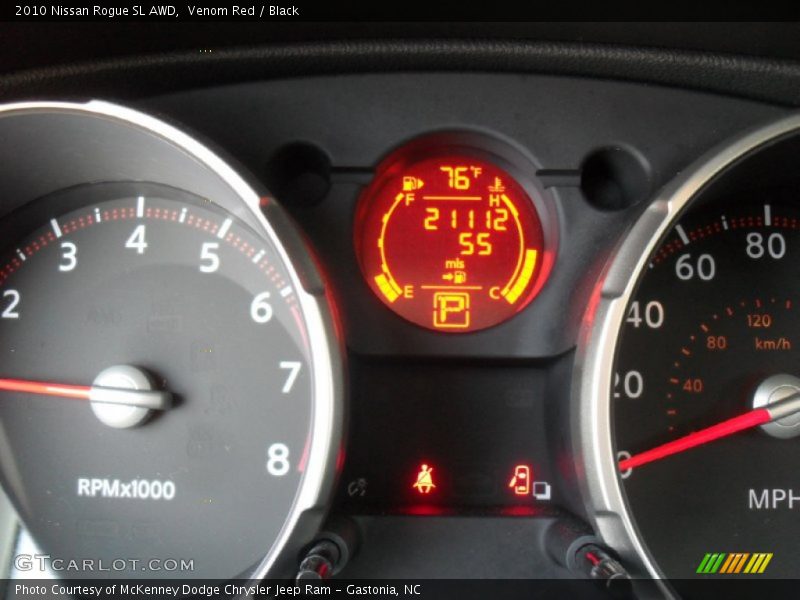 Venom Red / Black 2010 Nissan Rogue SL AWD