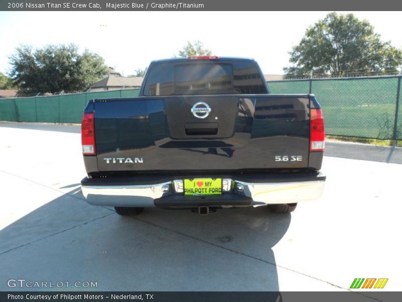 Majestic Blue / Graphite/Titanium 2006 Nissan Titan SE Crew Cab