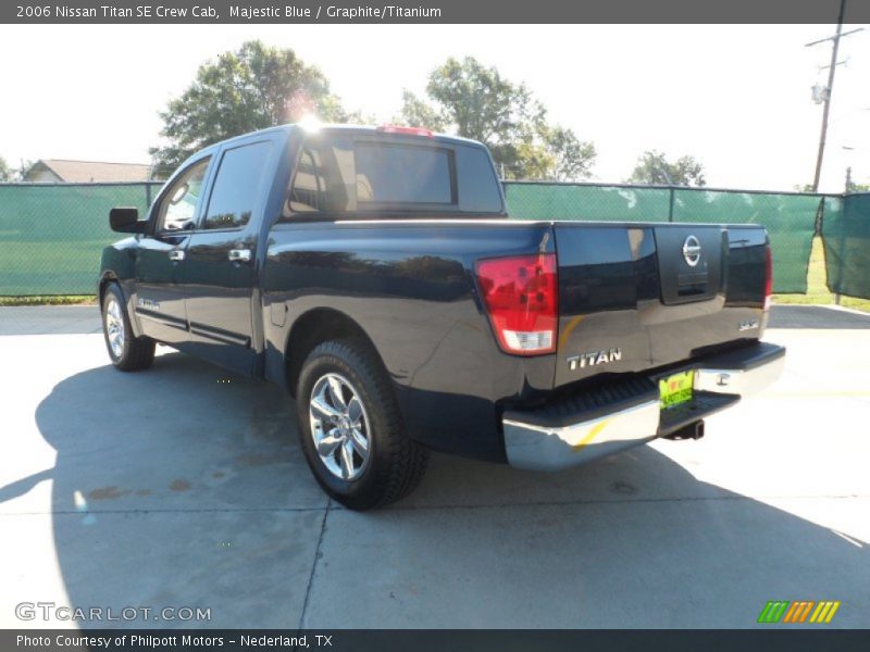 Majestic Blue / Graphite/Titanium 2006 Nissan Titan SE Crew Cab