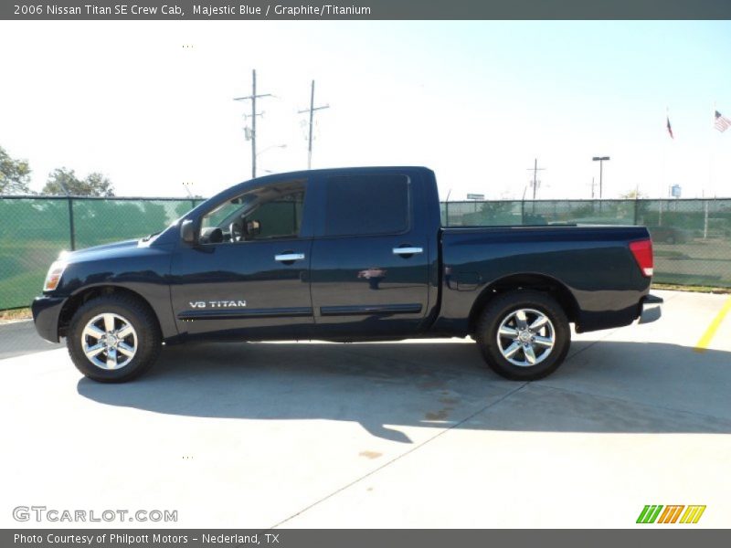 Majestic Blue / Graphite/Titanium 2006 Nissan Titan SE Crew Cab