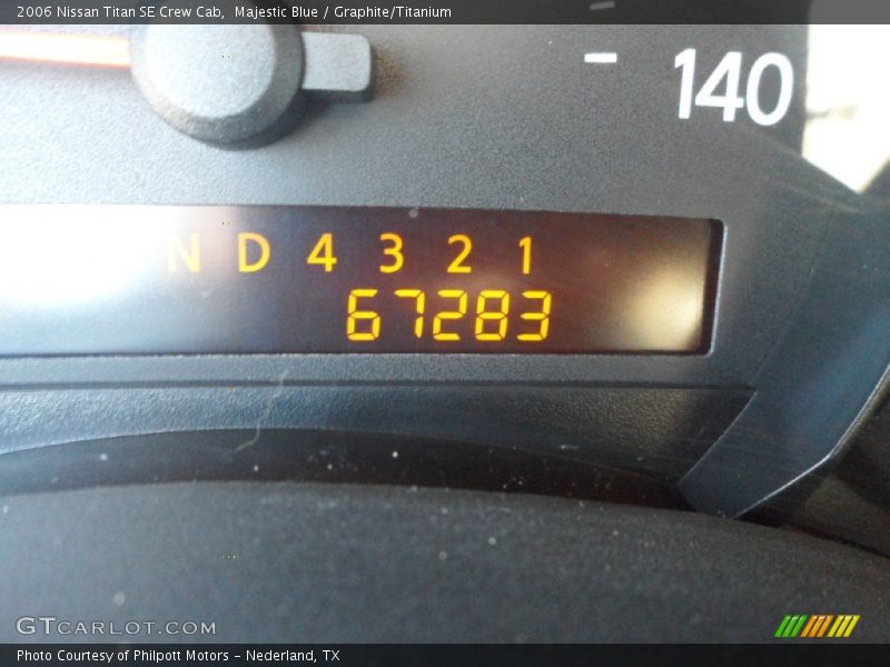 Majestic Blue / Graphite/Titanium 2006 Nissan Titan SE Crew Cab