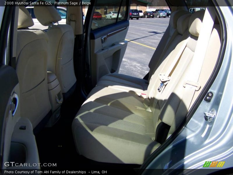 Platinum Sage / Beige 2008 Hyundai Santa Fe GLS