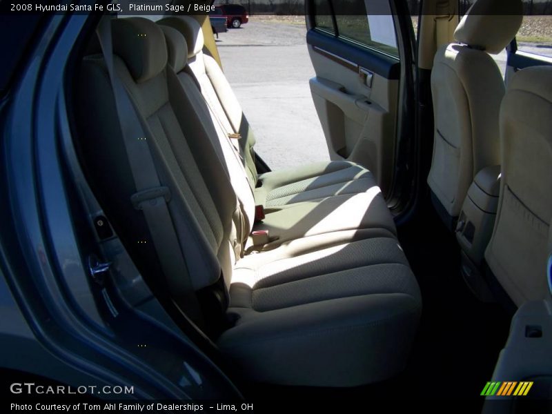 Platinum Sage / Beige 2008 Hyundai Santa Fe GLS