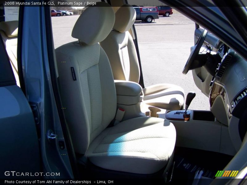 Platinum Sage / Beige 2008 Hyundai Santa Fe GLS