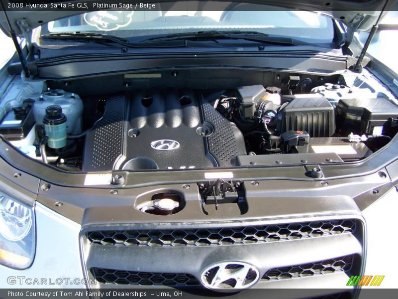Platinum Sage / Beige 2008 Hyundai Santa Fe GLS