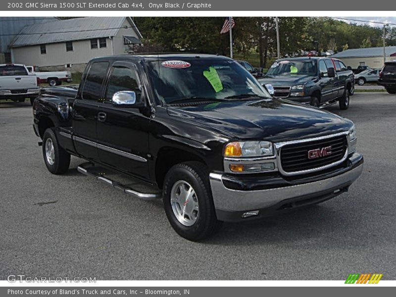 Onyx Black / Graphite 2002 GMC Sierra 1500 SLT Extended Cab 4x4