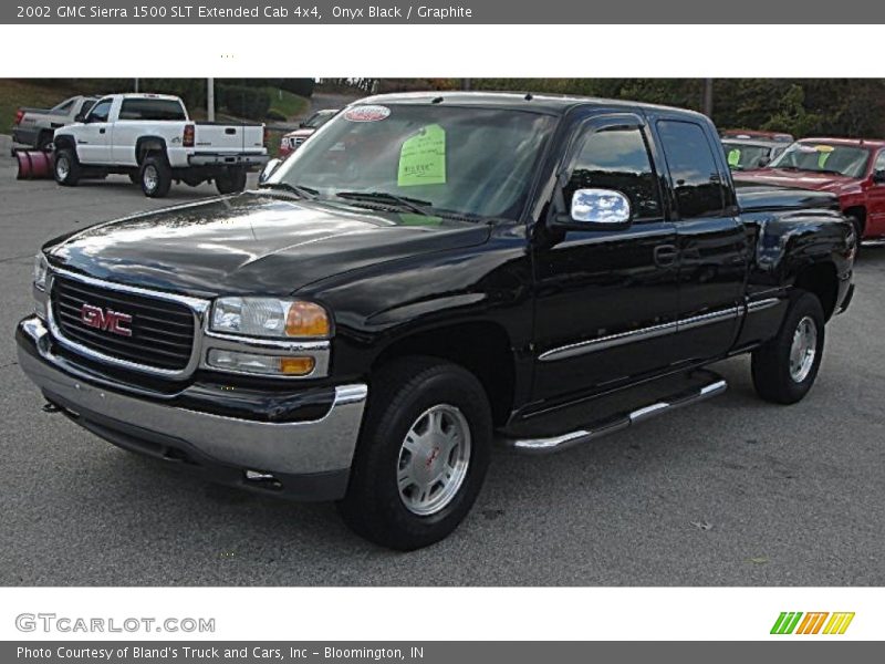 Onyx Black / Graphite 2002 GMC Sierra 1500 SLT Extended Cab 4x4