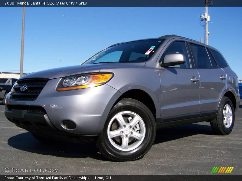 Steel Gray / Gray 2008 Hyundai Santa Fe GLS