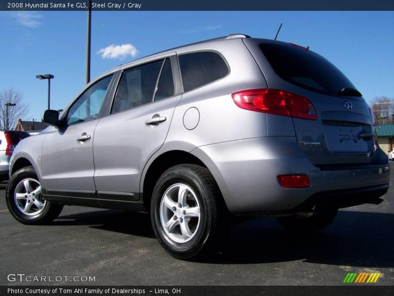 Steel Gray / Gray 2008 Hyundai Santa Fe GLS