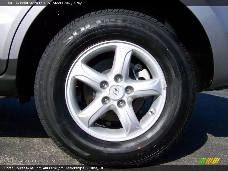Steel Gray / Gray 2008 Hyundai Santa Fe GLS