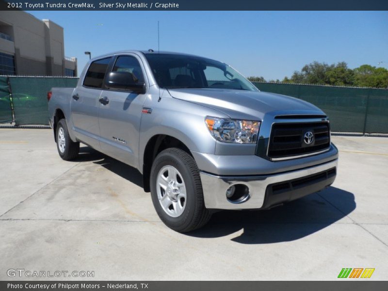 Silver Sky Metallic / Graphite 2012 Toyota Tundra CrewMax