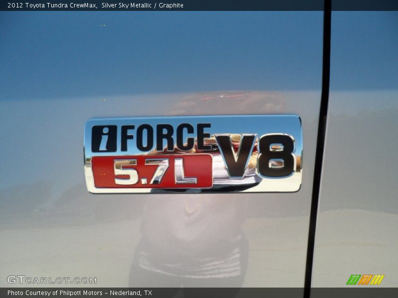 Silver Sky Metallic / Graphite 2012 Toyota Tundra CrewMax