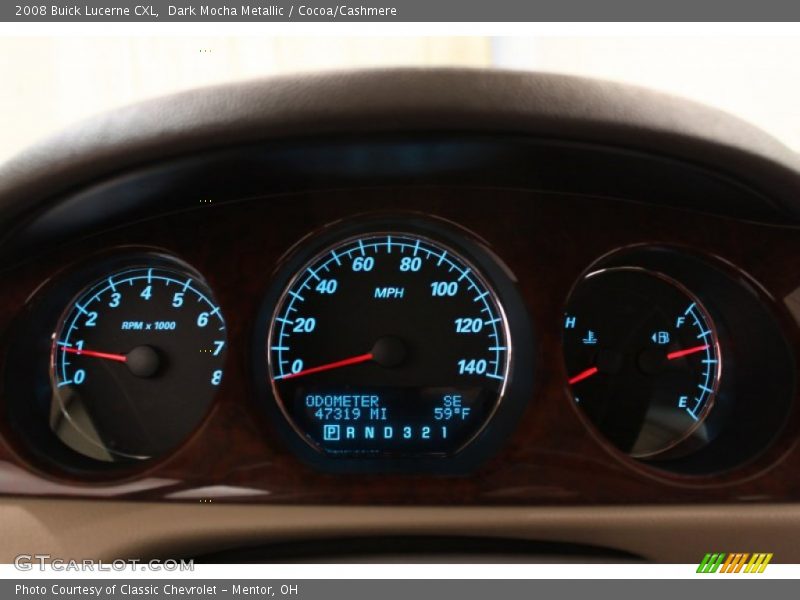 Dark Mocha Metallic / Cocoa/Cashmere 2008 Buick Lucerne CXL