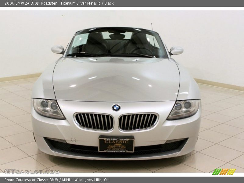Titanium Silver Metallic / Black 2006 BMW Z4 3.0si Roadster