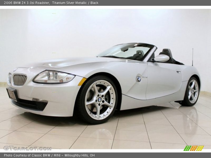 Titanium Silver Metallic / Black 2006 BMW Z4 3.0si Roadster