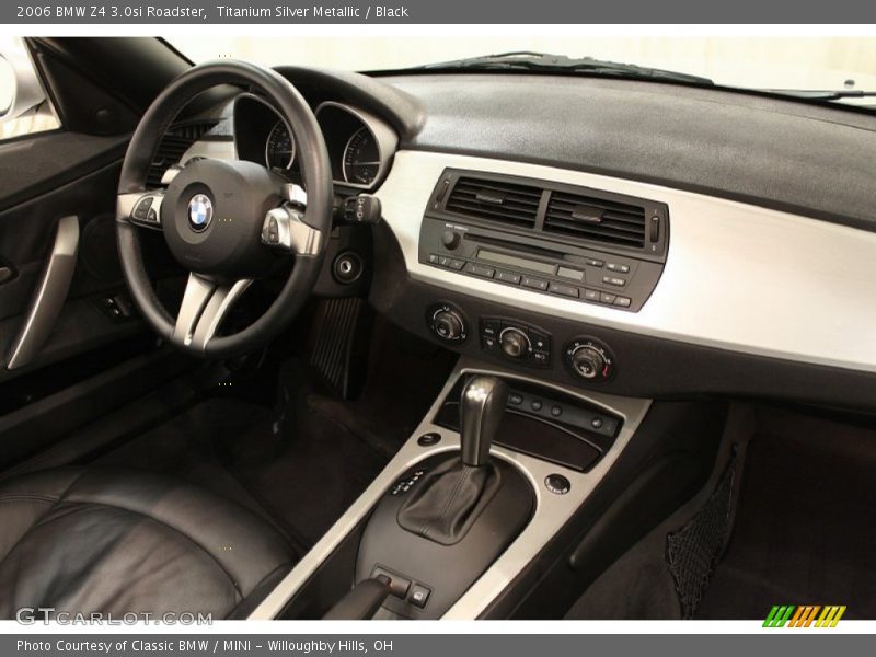 Titanium Silver Metallic / Black 2006 BMW Z4 3.0si Roadster