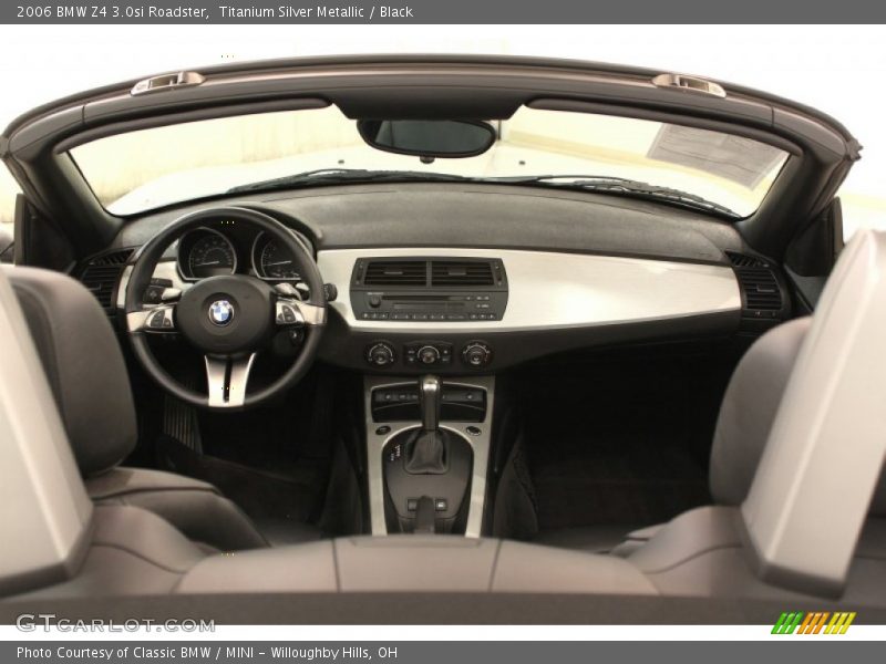 Titanium Silver Metallic / Black 2006 BMW Z4 3.0si Roadster