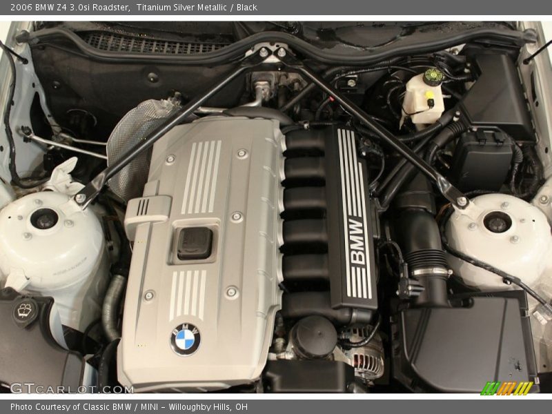 Titanium Silver Metallic / Black 2006 BMW Z4 3.0si Roadster