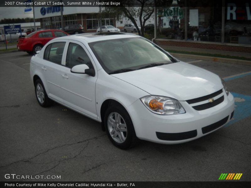Summit White / Neutral Beige 2007 Chevrolet Cobalt LT Sedan