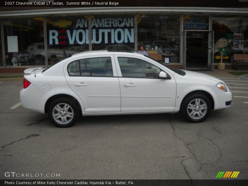 Summit White / Neutral Beige 2007 Chevrolet Cobalt LT Sedan