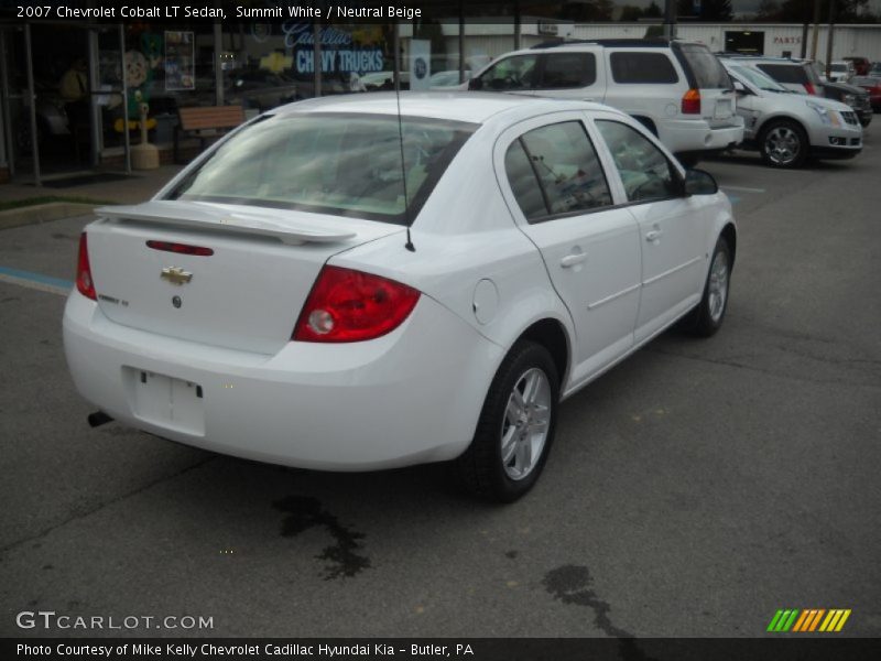 Summit White / Neutral Beige 2007 Chevrolet Cobalt LT Sedan