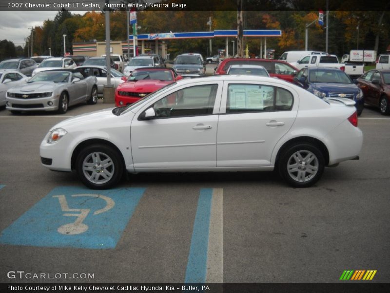 Summit White / Neutral Beige 2007 Chevrolet Cobalt LT Sedan